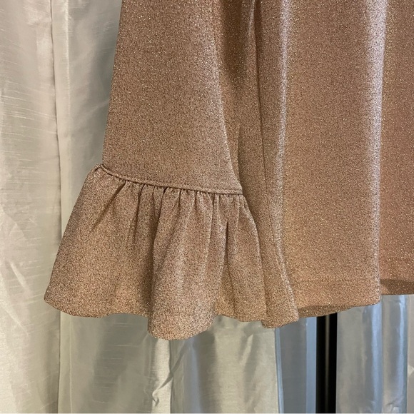 J. Crew metallic, rose gold, light weight sweater, size SMALL - Picture 4 of 9